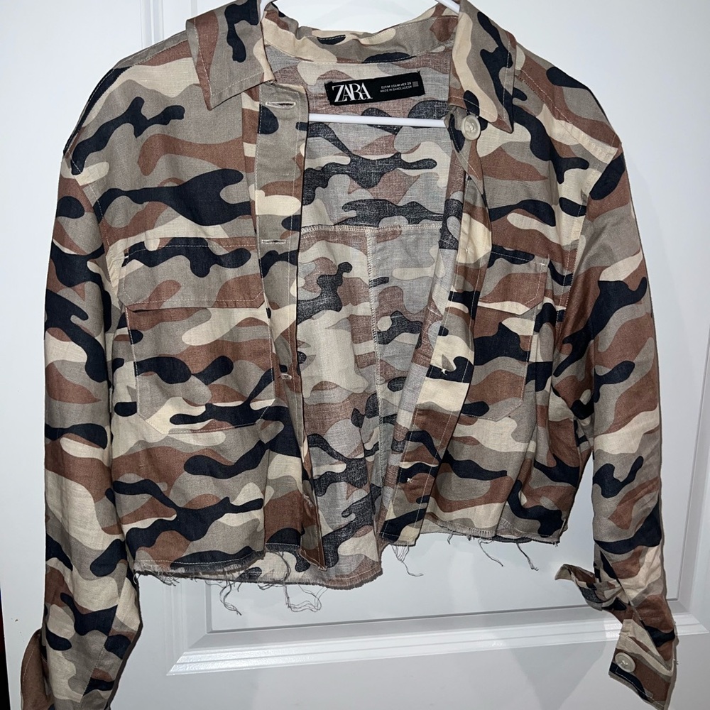 Zara Multitone Camouflage Jacket